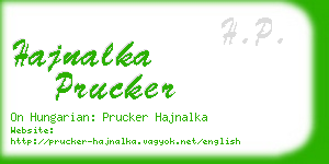 hajnalka prucker business card